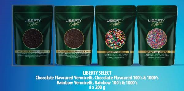 Chocolate 200g Flavoured 100's & 1000's LIBERTY SELECT