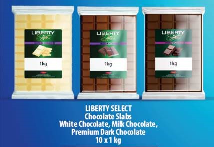 Chocolate 1kg Slab Cooking OR Baking - White Chocolate / Milk Chocolate OR Dark Chocolate LIBERTY SELECT