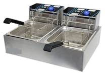 Fryer Electric Double 2x5lt with a timer - New Arrival Global