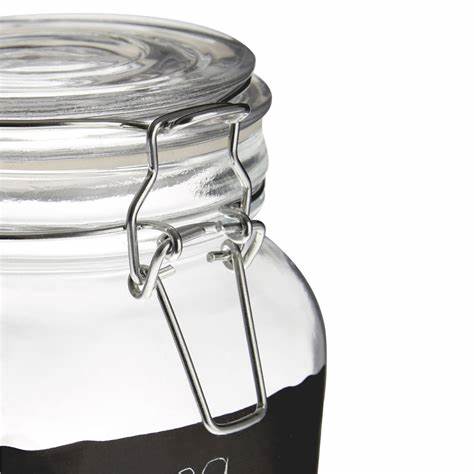 CONSOL STORE-IT JAR WITH CLIP TOP LID, 1LT (153X110X110MM) CONSOL