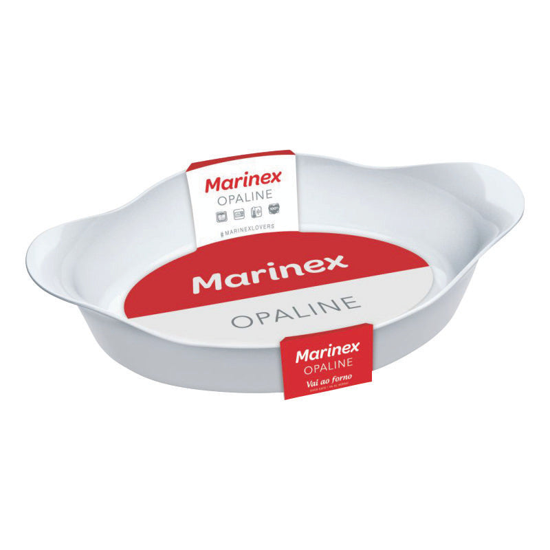 MARINEX OPALINE OVAL ROASTER MEDIUM, 1LT (316X251X198) Marinex