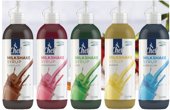 1lt Chef Professional Milkshake Syrup - Assorted Flavours LIBERTY SELECT