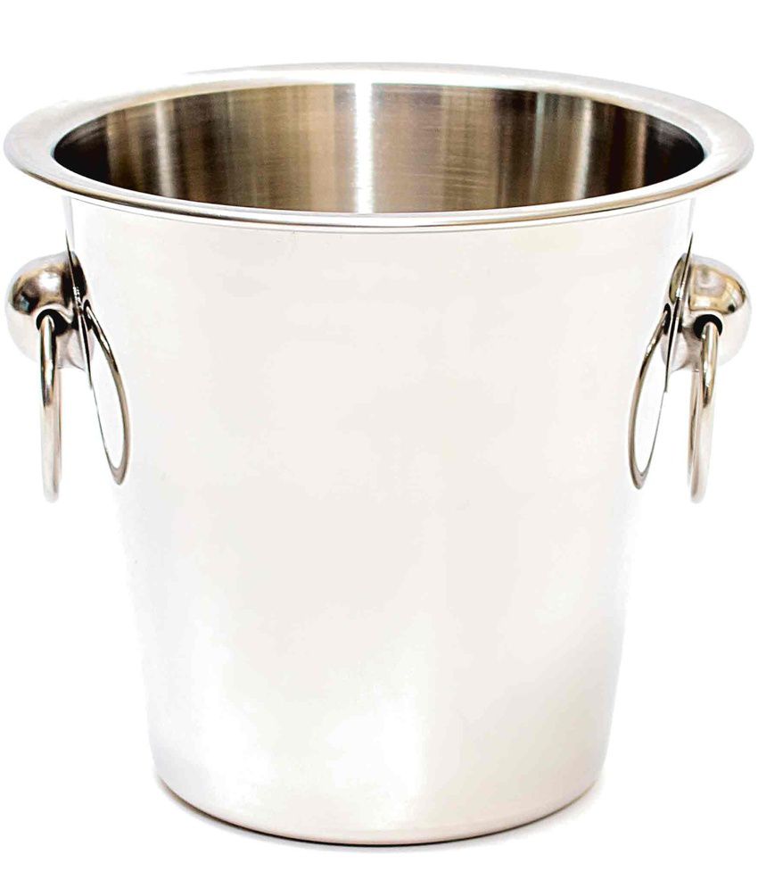 BAR BUTLER ICE BUCKET WITH RING HANDLES STAINLESS STEEL, 4LT (215MM:DX215MM) Bar Butler