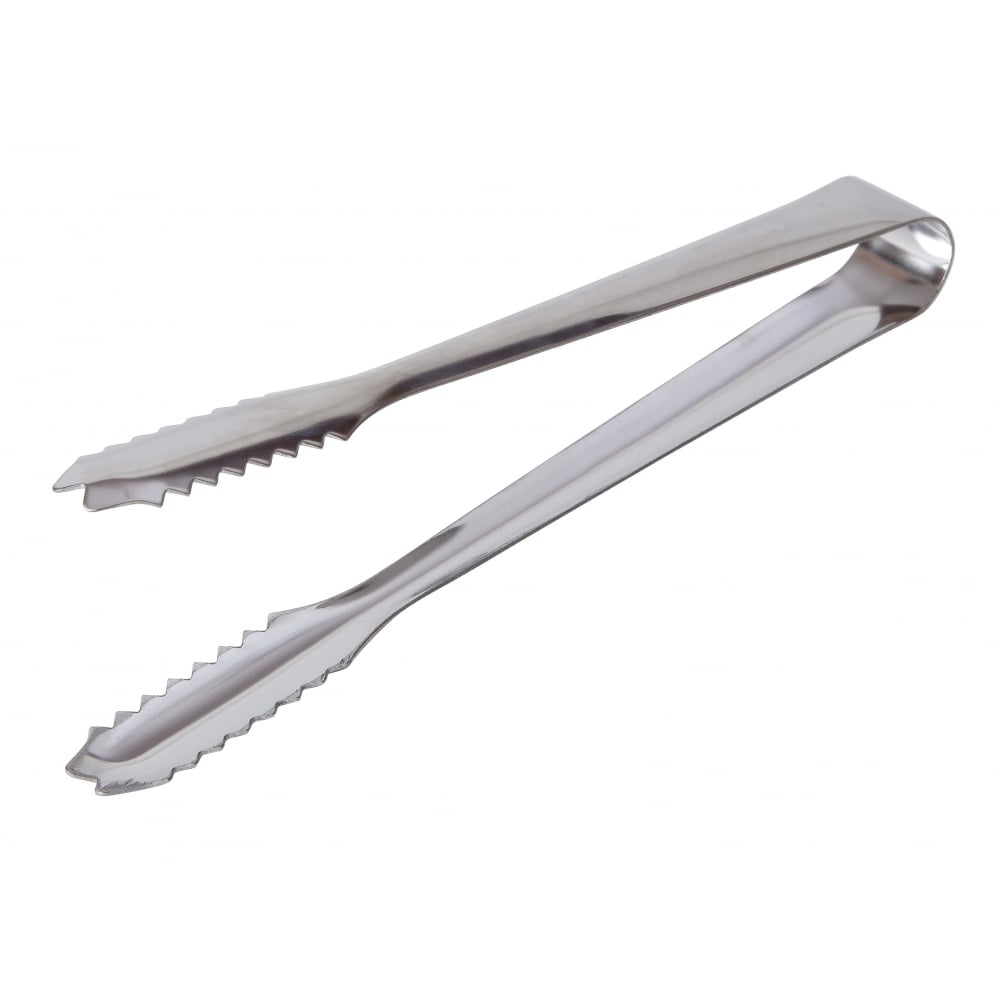 BAR BUTLER ICE TONG STAINLESS STEEL WITH SERRATED ICE GRIPS, (160X30X18MM) Bar Butler